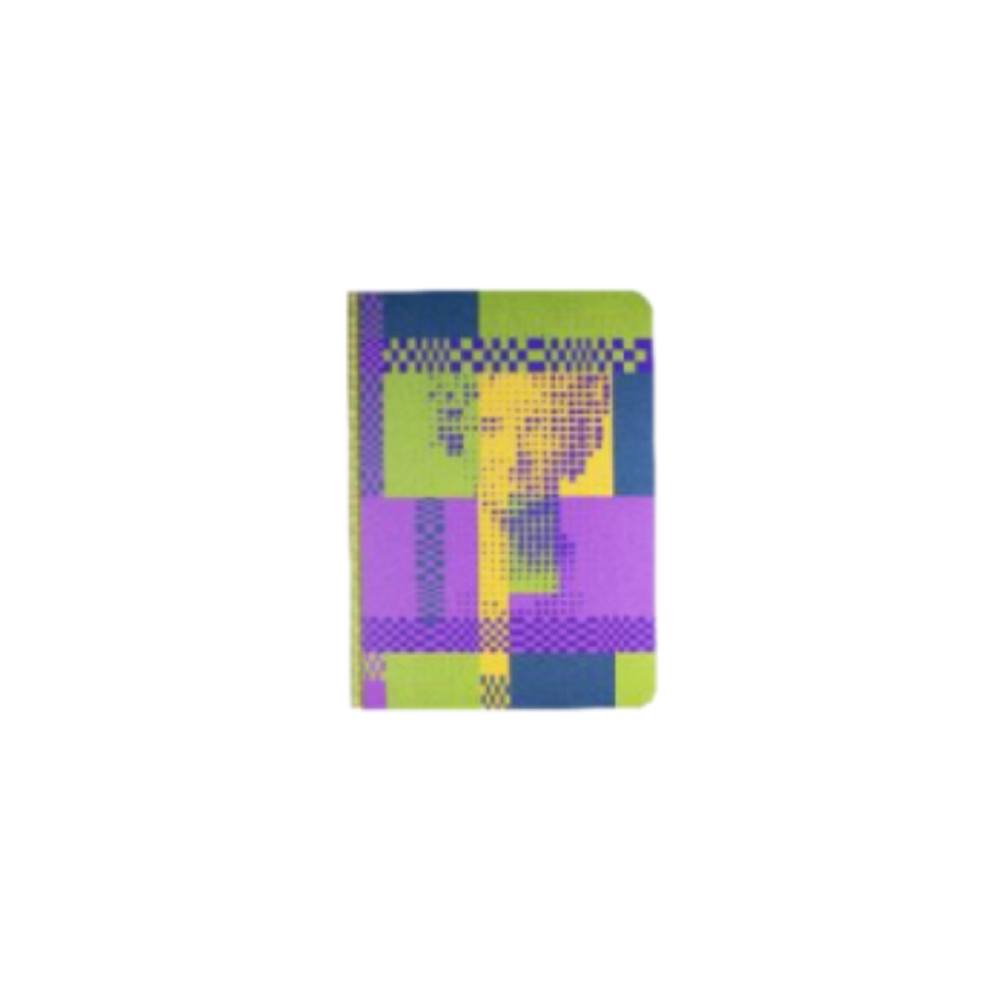 Bloc Note Pop Art Illusion Optique Purple / 160 Pages