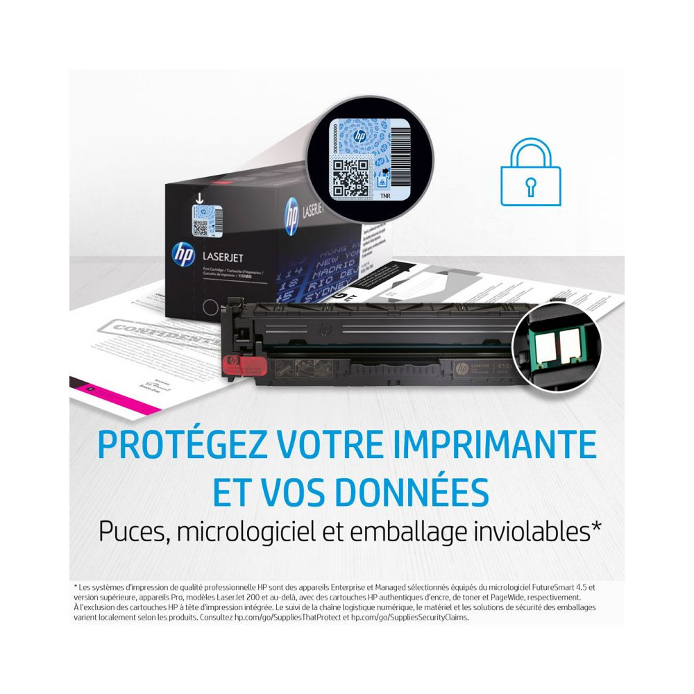 Cartouche de toner HP 207X Cyan LaserJet originale / W2212X