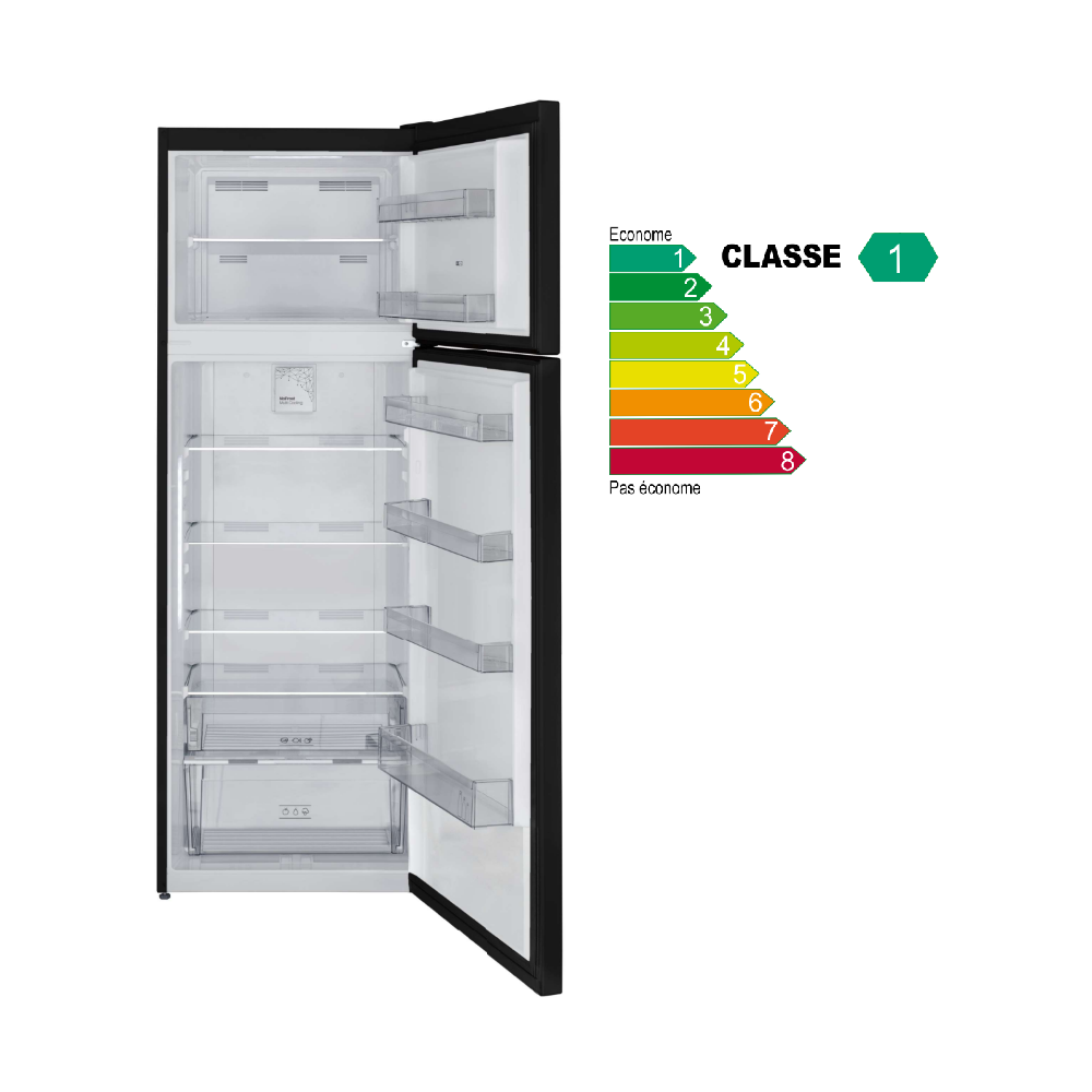Réfrigérateur TELEFUNKEN No Frost Double Portes 451 Litres/ Dark inox avec Afficheur