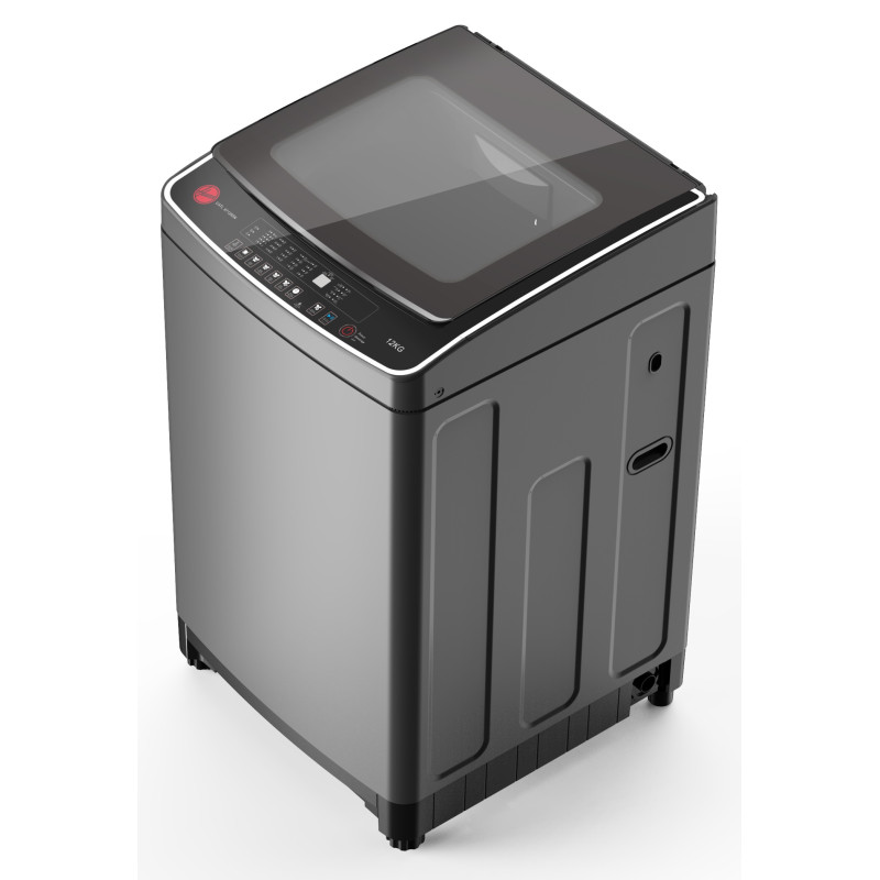 Machine à laver Automatique Top Load Hoover 12 Kg / 1000 trs / Silver + 100 dt bon d'achat + Livraison + Installation et Mise en Marche Gratuites