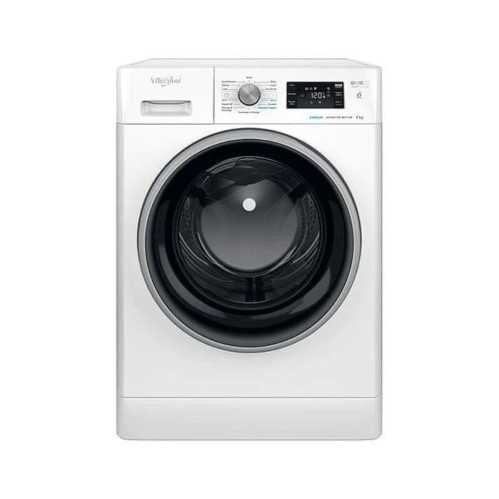 Machine à laver HUBLOT POSABLE Whirlpool FFWS 7235 WB NA / 7 Kg / Blanc + Bon de Réduction 250DT
