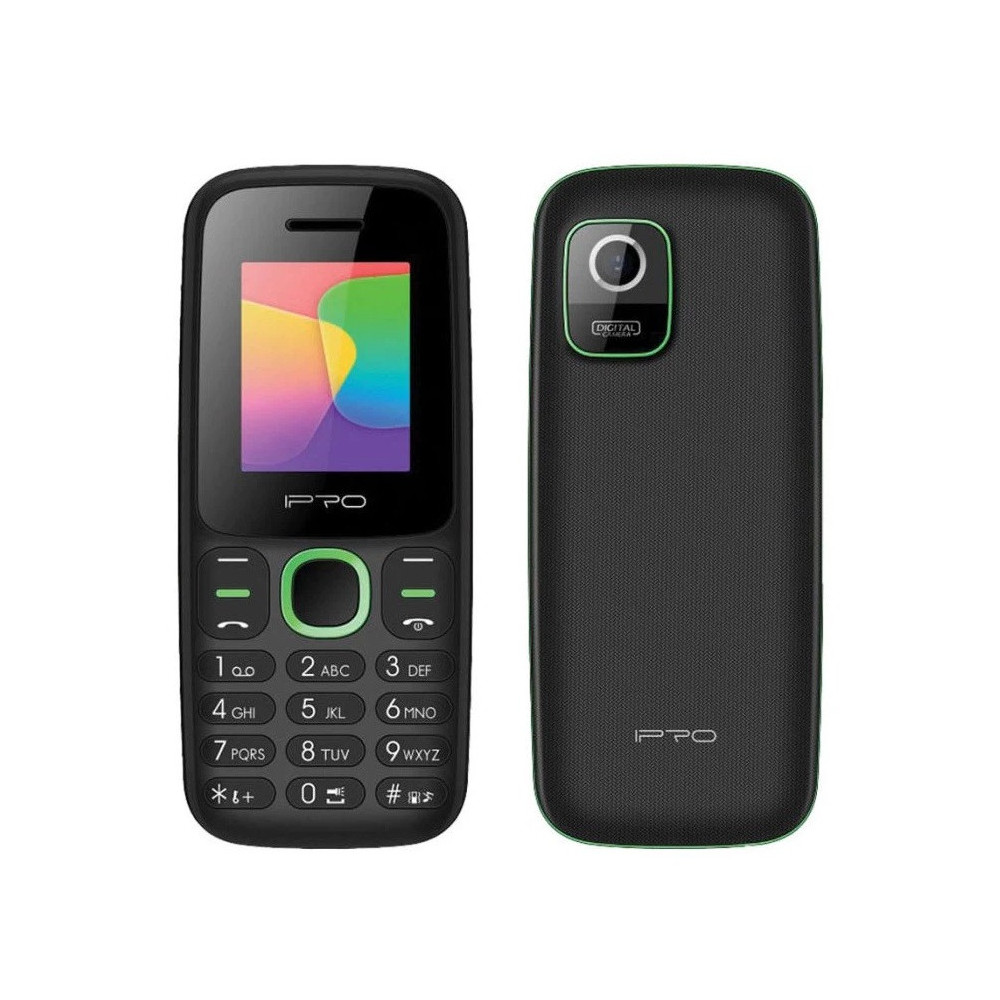 Téléphone Portable IPRO A7 MINI / Double SIM / Noir et vert