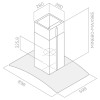 hotte centrale 90cm