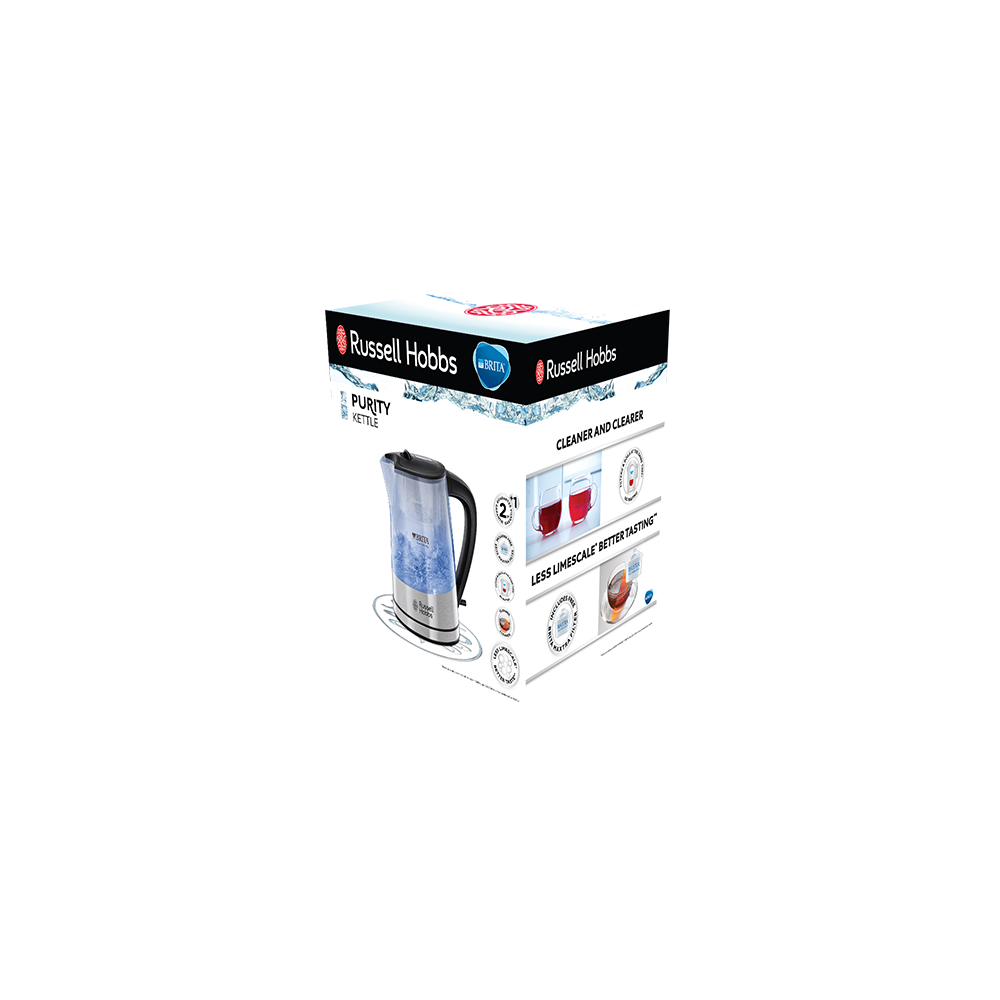 Bouilloire Russel Hobbs 22850-70 / 2200W / Noir et Inox