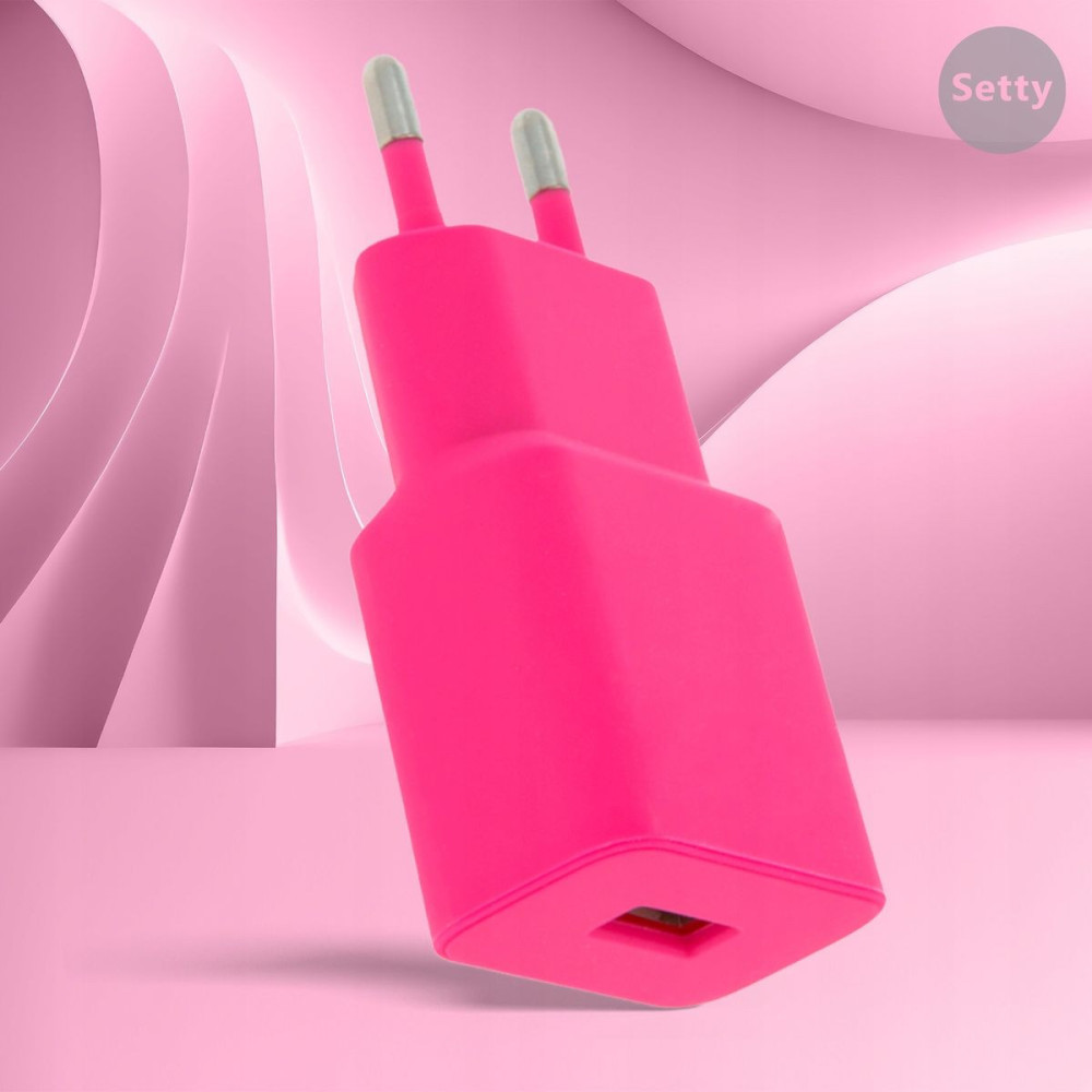 Chargeur Setty / 1x USB 2,4A / Rose