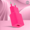 Chargeur Setty / 1x USB 2,4A / Rose