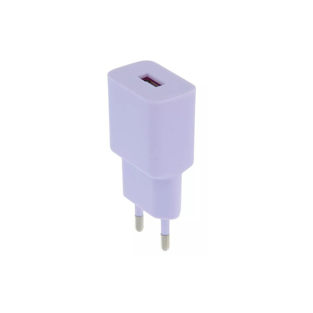 Chargeur Setty / 1x USB 2,4A / Violet