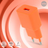Chargeur Setty / 1x USB 2,4A / Orange