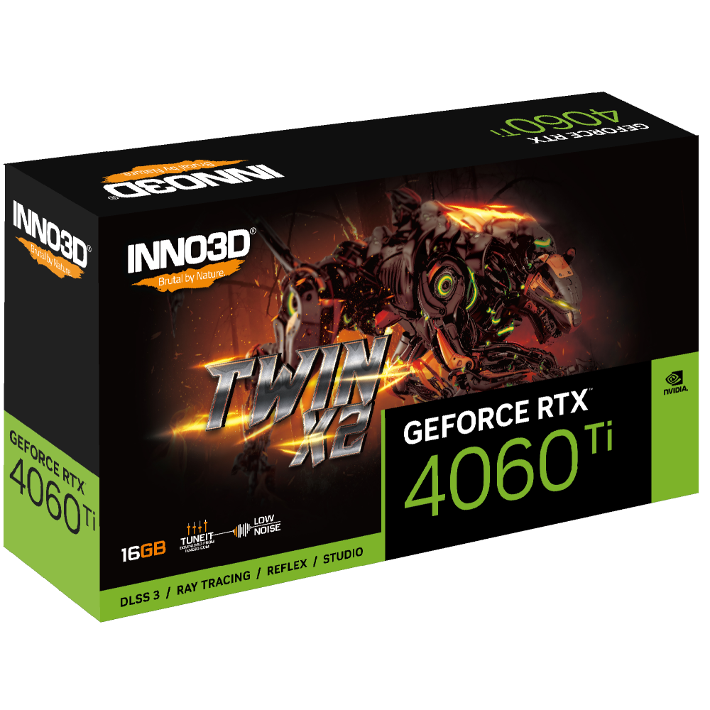 Carte Graphique INNO3D GEFORCE RTX 4060 Ti TWIN X2 / 16 Go GDDR6