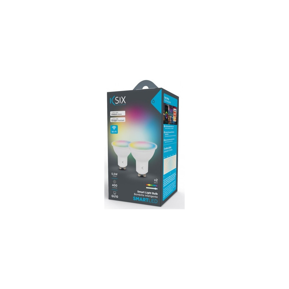 Pack 2 Ampoules Intelligentes KSIX Smart LED / 5.5W