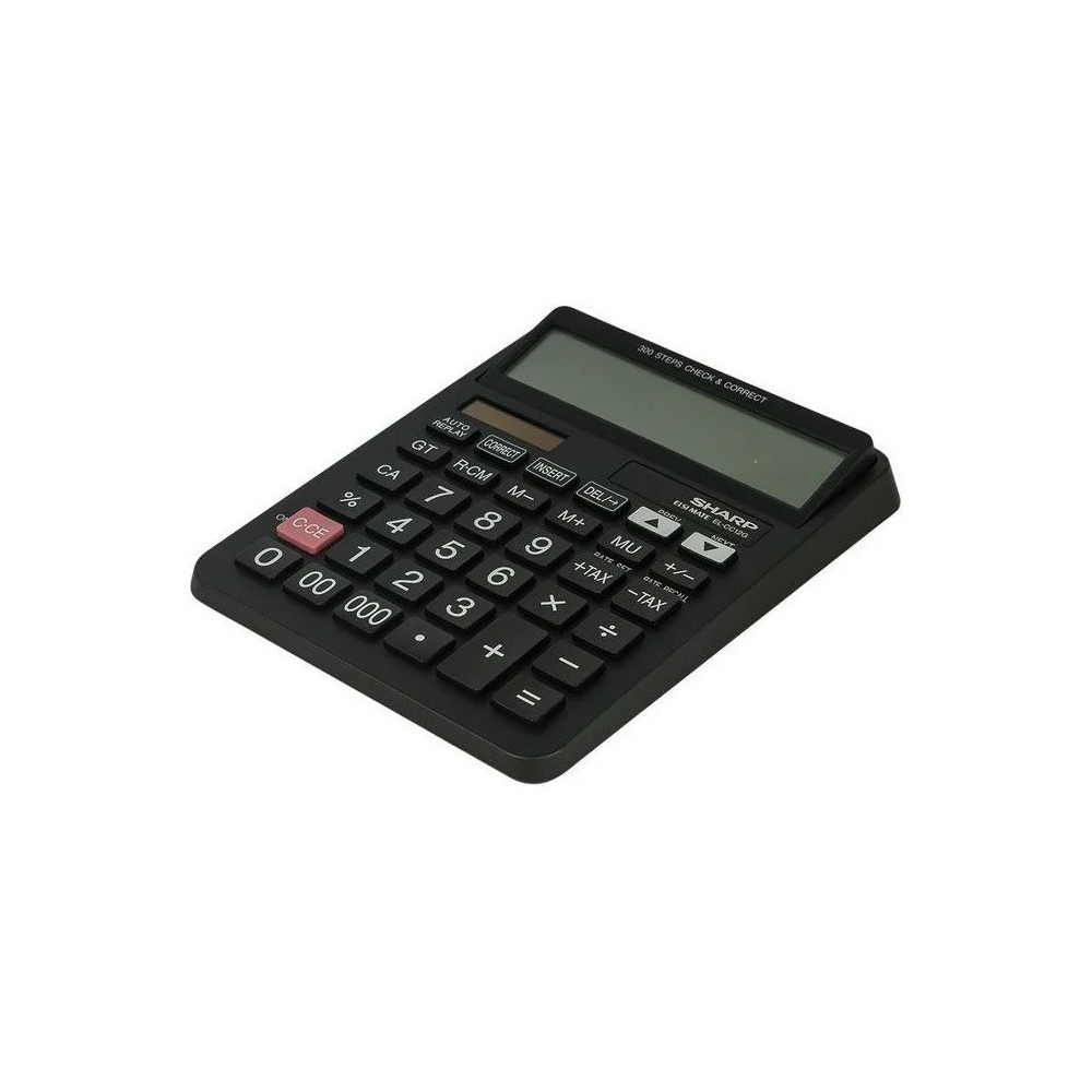 Calculatrice de bureau SHARP EL-CC12G / 12 Chiffres / NOIR