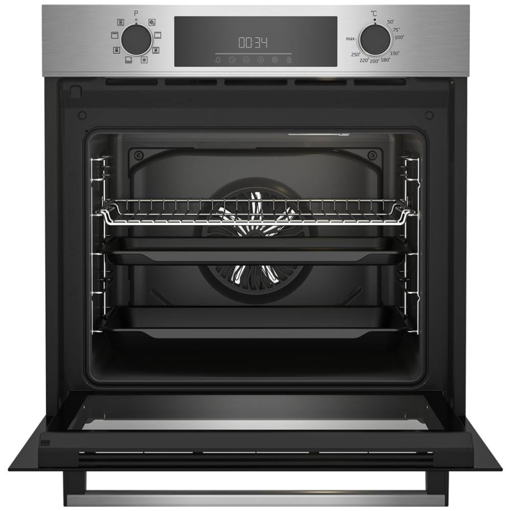 Four Encastrable Electrique Multifonctionnel Beko / 60 Cm / 72 L / 2600 W / Noir