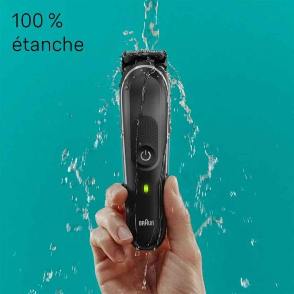 TONDEUSE MULTIFONCTION 10EN1 BRAUN MGK5440 RECHARGEABLE / NOIR