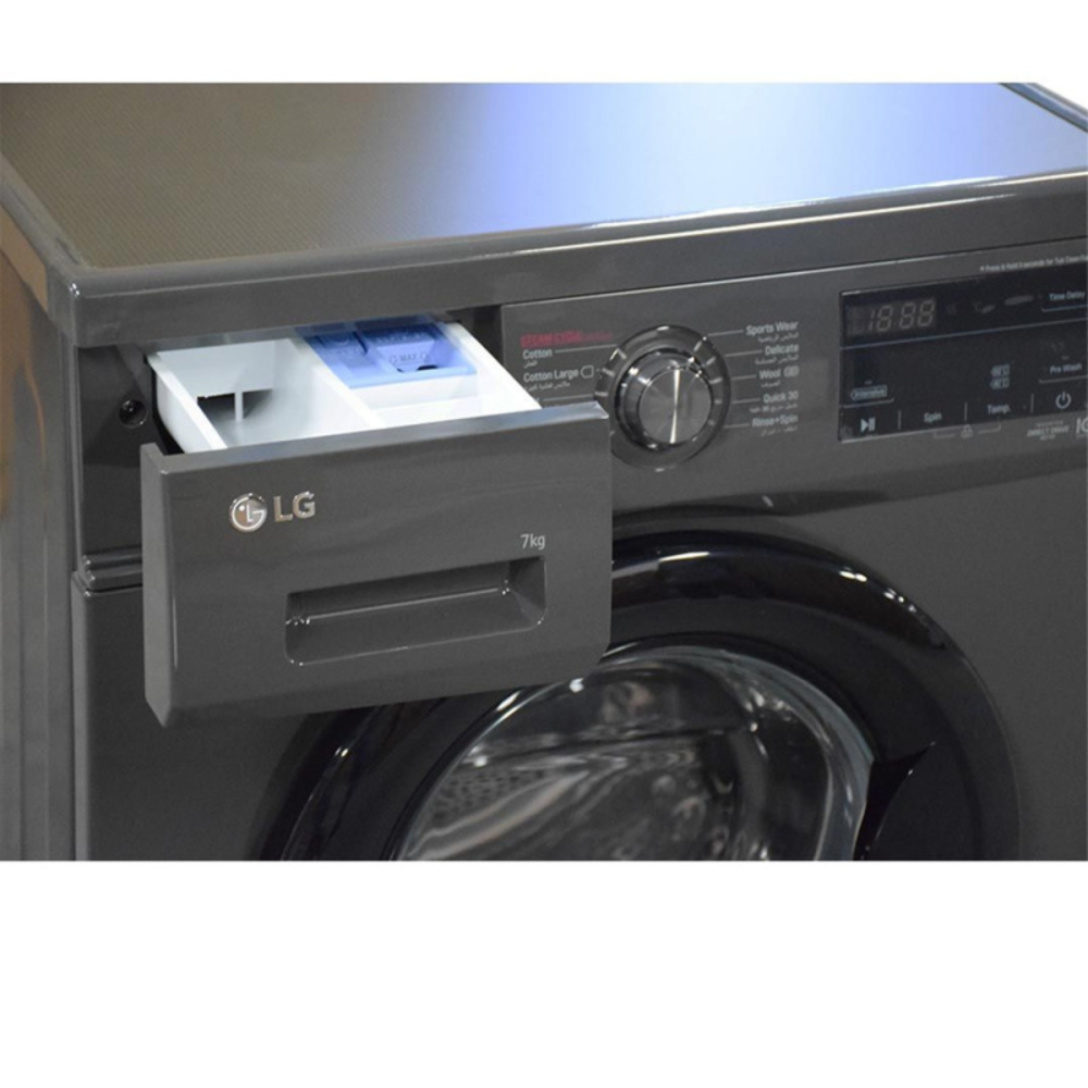 Machine à Laver LG F2J3QYG6J Direct Drive 7 KG /1200 trs / Noir