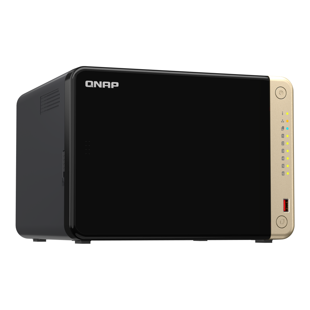 Serveur NAS QNAP TS-664-8G / INTEL CELERON N5095 / Noir