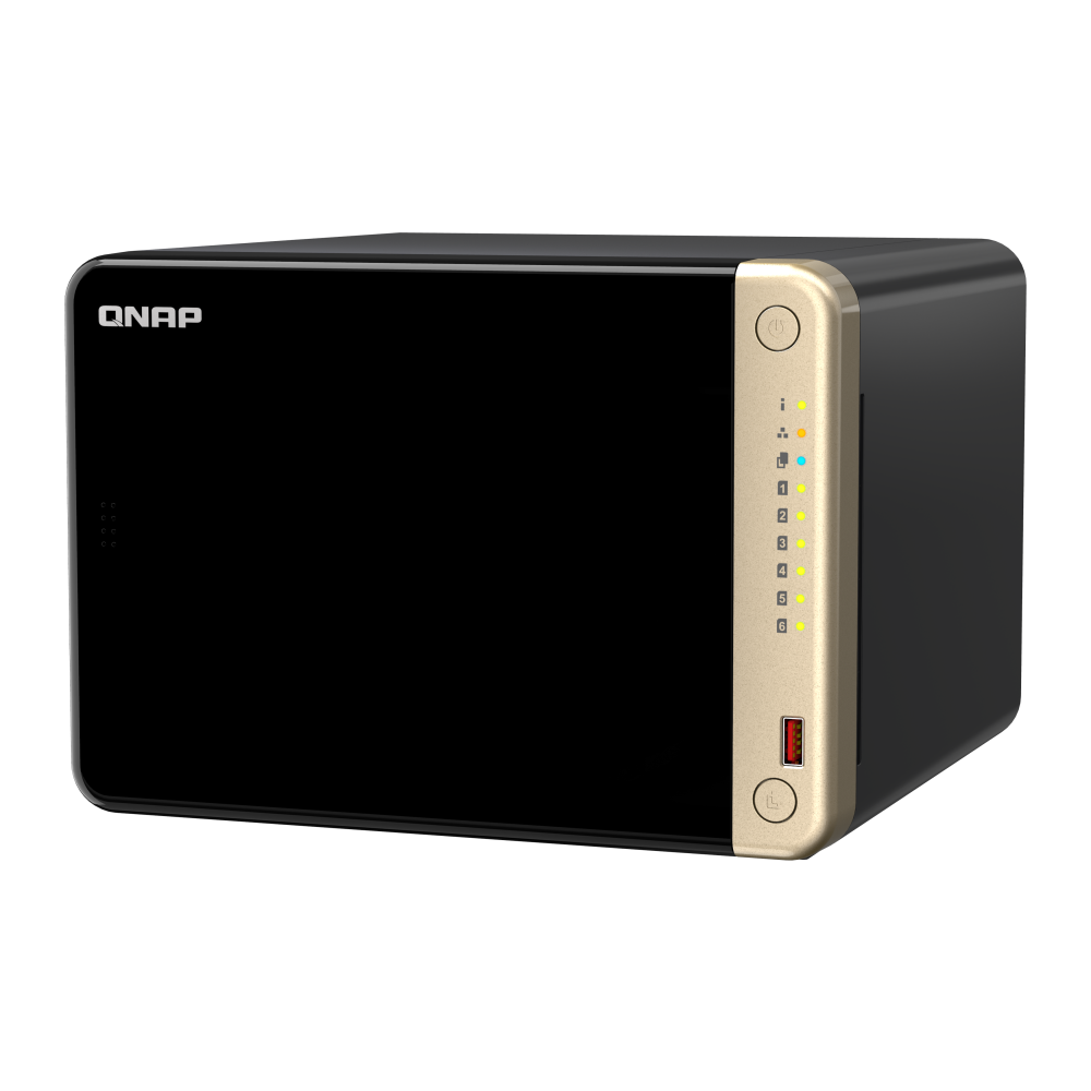 Serveur NAS QNAP TS-664-8G / INTEL CELERON N5095 / Noir