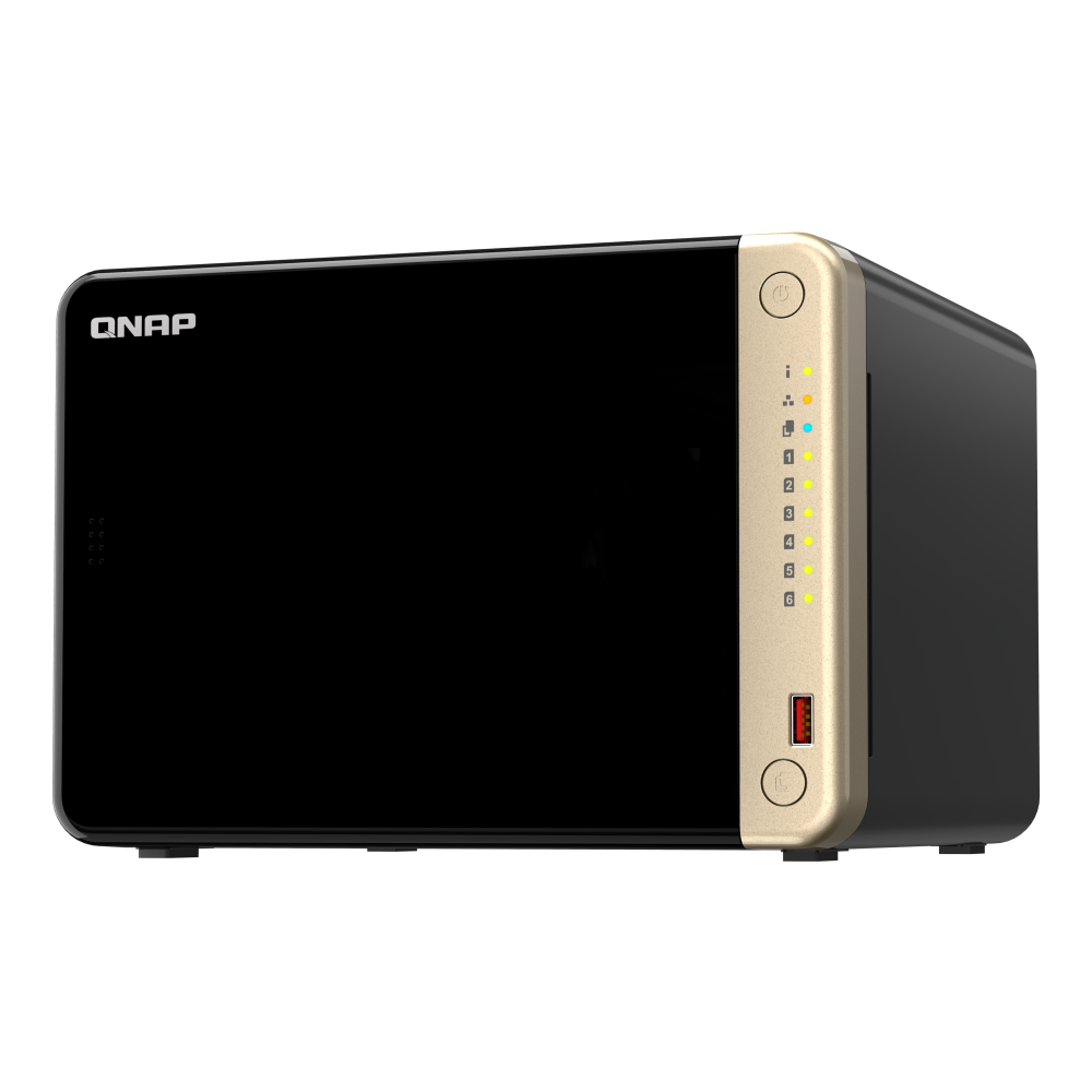 Serveur NAS QNAP TS-664-8G / INTEL CELERON N5095 / Noir