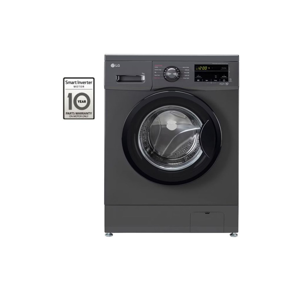 Machine à Laver LG F2J3QYG6J Direct Drive 7 KG /1200 trs / Noir