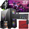 Setup Gamer Special Pc de Bureau Gaming / Ryzen 5 5600X / GTX 1650 TWIN X2 OC 4G / 16 Go Avec Écran COOLERMASTER 24" Full HD 100 Hz