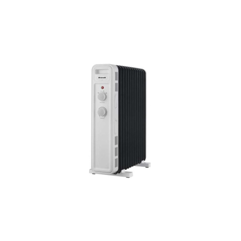 Radiateur Bain d'Huile BRANDT 11 Eléments / 2300W / Noir et Blanc