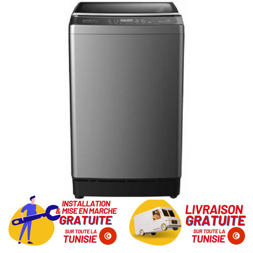 Lave Linge HISENSE WTJA1302T / 13 KG / Silver + Livraison + Installation et Mise en Marche Gratuites