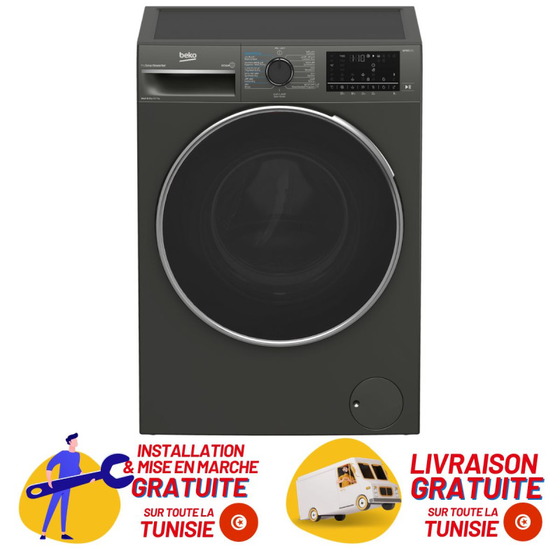 MACHINE À LAVER 10KG 1400TR GRIS BEKO