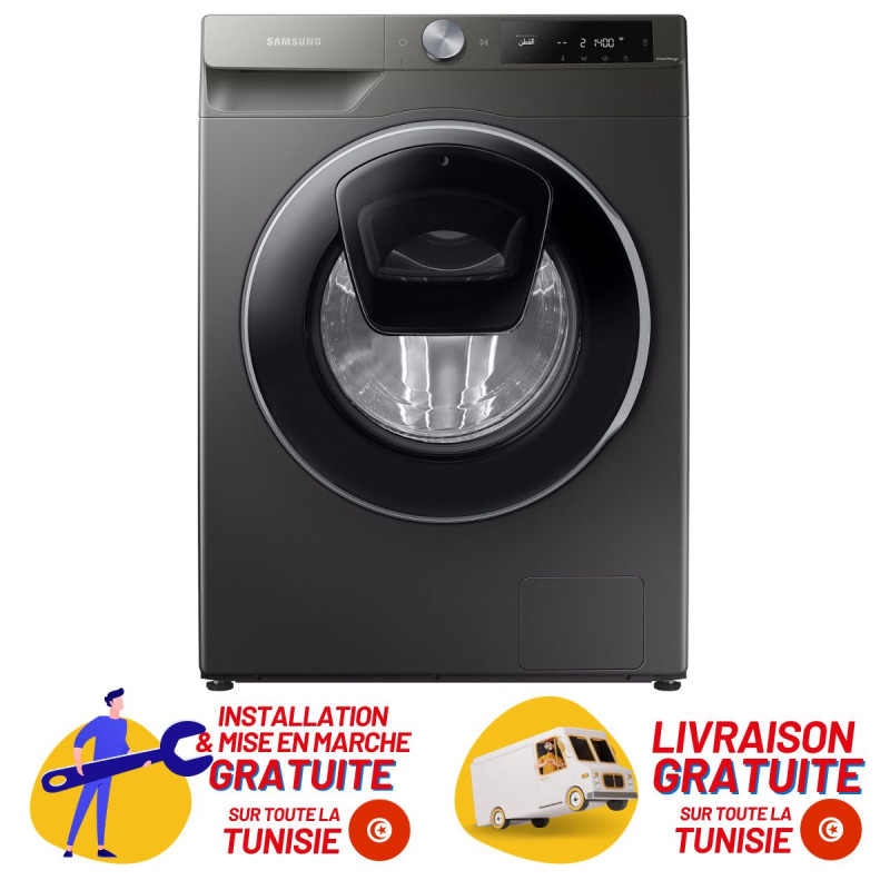 LAVE LINGE FRONT SAMSUNG 9KG 1400TRS ECO BUBBLE ADD WASH A BLANC