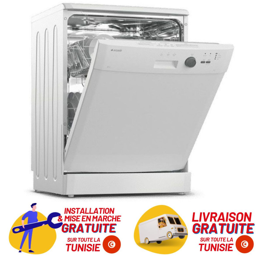 Lave Vaisselle Arcelik 6355TB 13 Couverts - Blanc + Livraison + Installation et Mise en Marche Gratuites