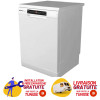 Lave vaisselle Candy 16 couverts CDPN4D620PWE / 60cm / Blanc / Wi-Fi / Bluetooth + Livraison + Installation et Mise en Marche Gratuites + Sel Finish 2 KG + Finish Classic 40 Pastilles Offerts