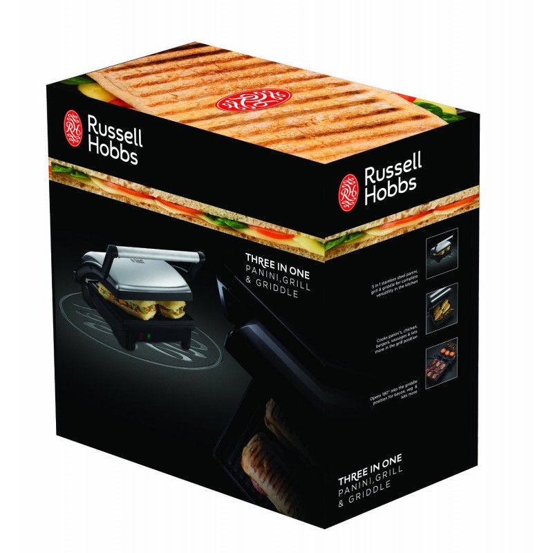 Grill-viande et panini 3 en 1 Russell Hobbs