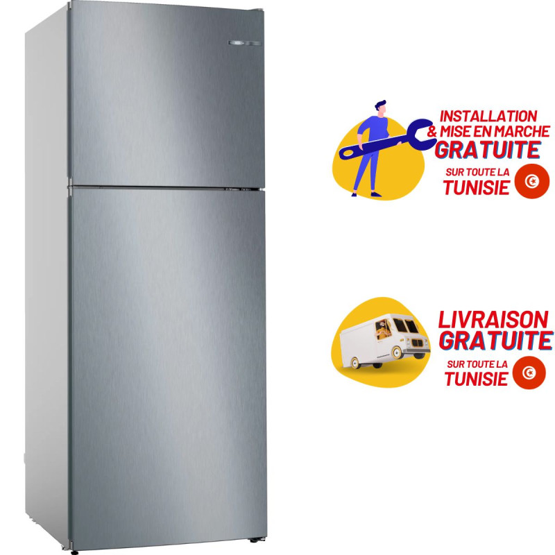 Bosch Serie 4 KGN36IZEA réfrigérateur-congélateur Pose libre 326 L E Noir