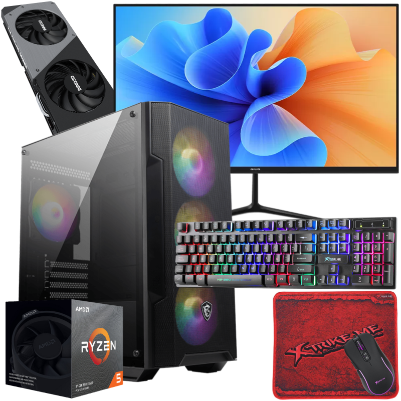 PC Gamer Ryzen 5 3600 / RTX 2060 6 Go – 16 Go RAM / SSD 1 To, Tour Gigabyte