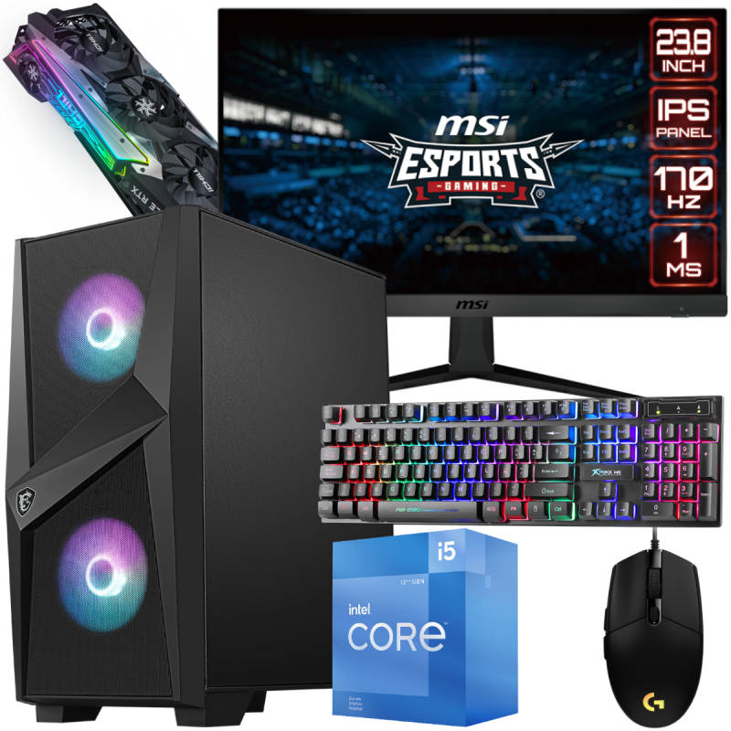 PC Gamer MSI MAG Infinite S - I5 12400F, RTX 3070, 16Go RAM, SSD 1To