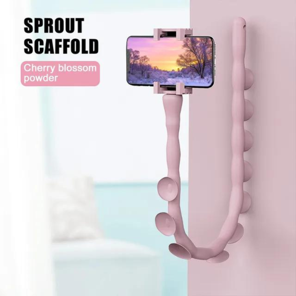 SUPPORT SMARTPHONE À VENTOUSE / ROSE
