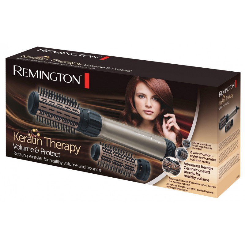 Brosse soufflante rotative Volume & Protect Keratin Therapy Remington AS8090