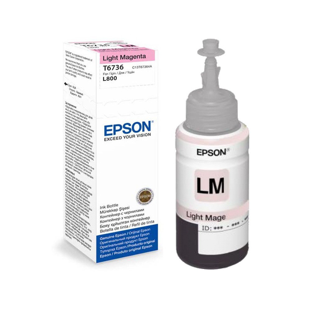Bouteille d'encre Epson T6736 Light Magenta 70ml