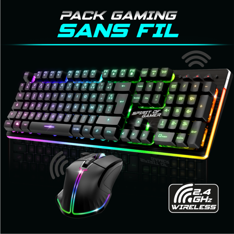 Ensemble clavier et souris Spirit Of Gamer Pack Power gaming