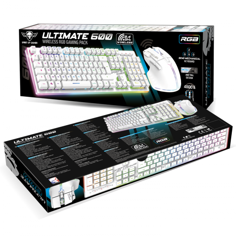 Generic - YP Select Game Lumineux Clavier et Souris Sans Fil