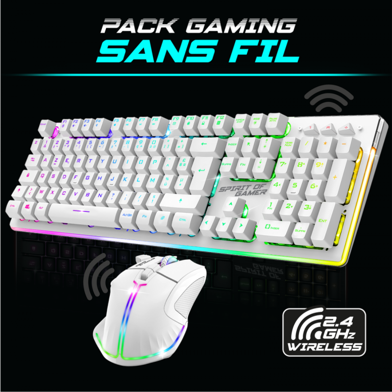 Pack Gamer Clavier & Souris Spirit Of Gamer SOG ULT600 RGB - SpaceNet