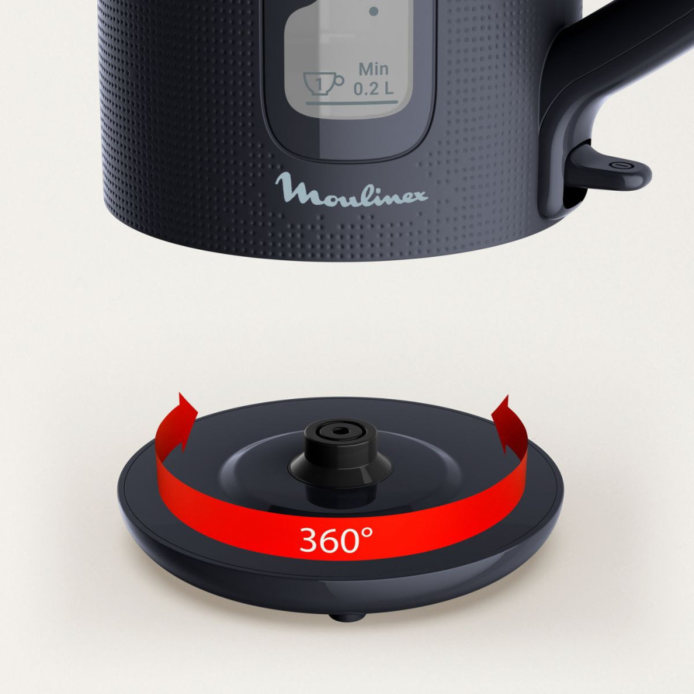 BOUILLOIRE SANS FIL MOULINEX BY2M0810 / 1.7L / NOIR