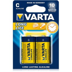 2x Piles C Varta LongLife LR14 BP2