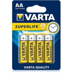 4x Piles AA Varta SuperLife R06 BP4