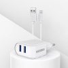 Chargeur Secteur KINGLEEN C833E 10W Avec Câble USB-C / BLANC