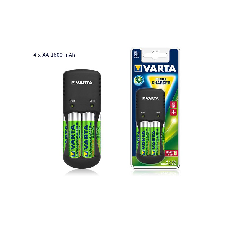 Chargeur Varta Pocket pour Piles AA ou AAA