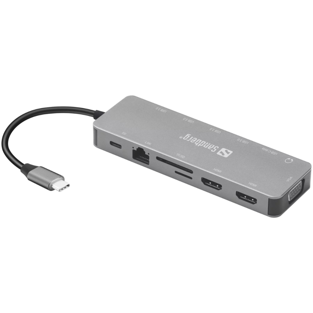 Station d'accueil Sandberg USB-C 13 en 1