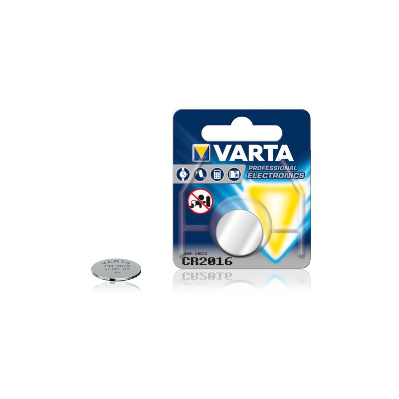 Pile électronique Bouton Lithium Varta CR2016