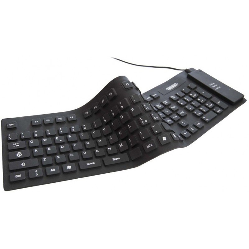 Clavier Pliable USB Étanche Azerty Bilingue