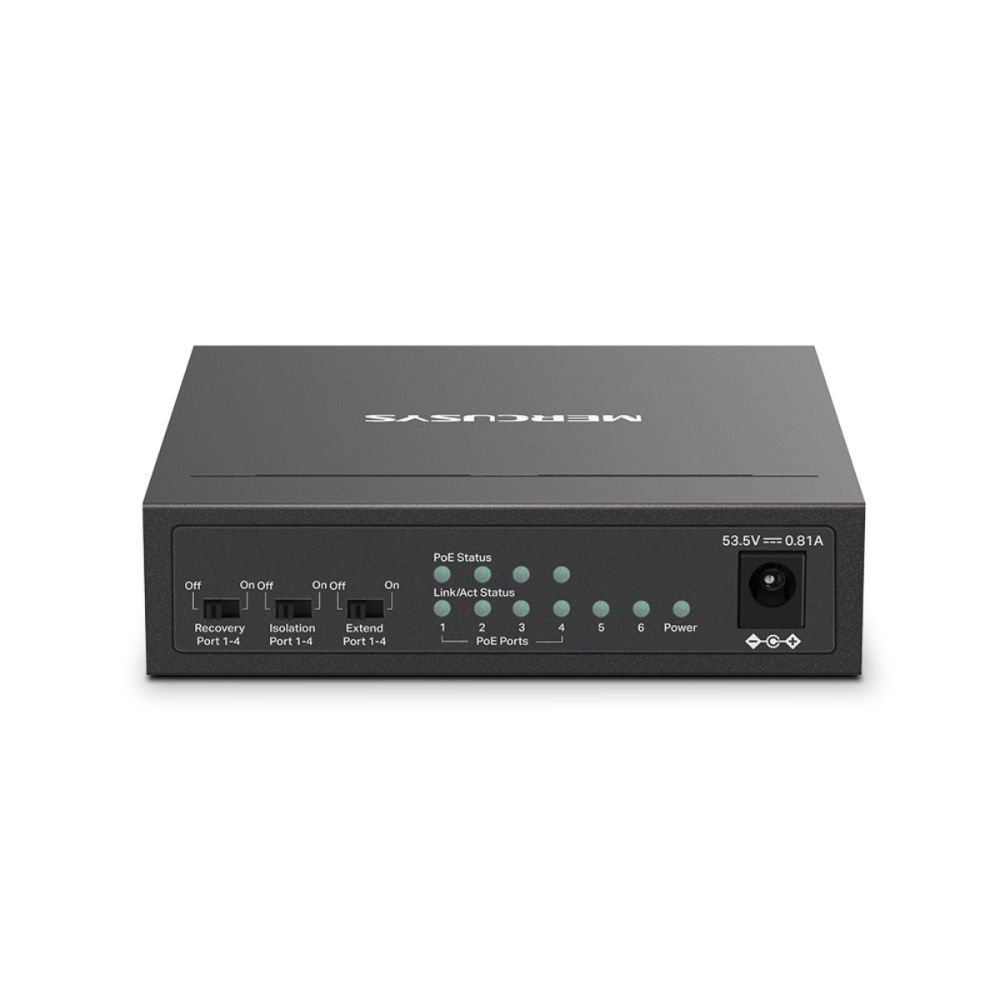 Switch De Bureau Mercusys MS110P / 10 ports 10/100 Mbps avec PoE+ 8 ports