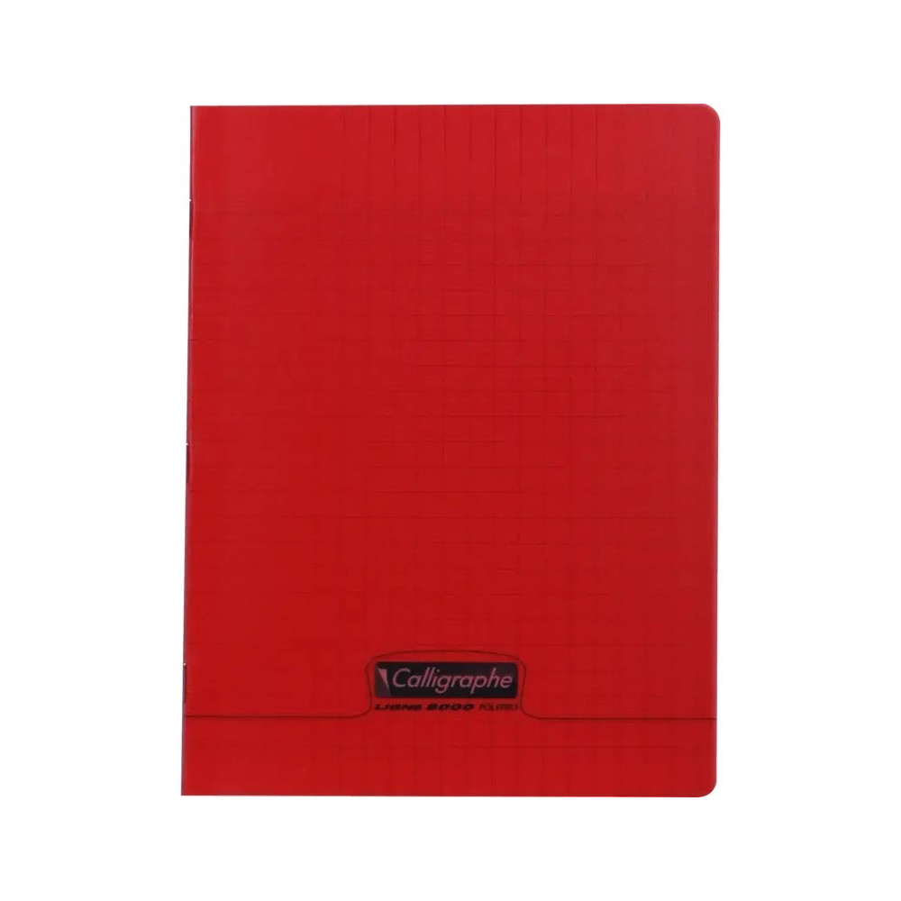 Cahiers piqué 8000 POLYPRO SEYES Calligraphe / 17x 22 / 192P / 90G / Rouge