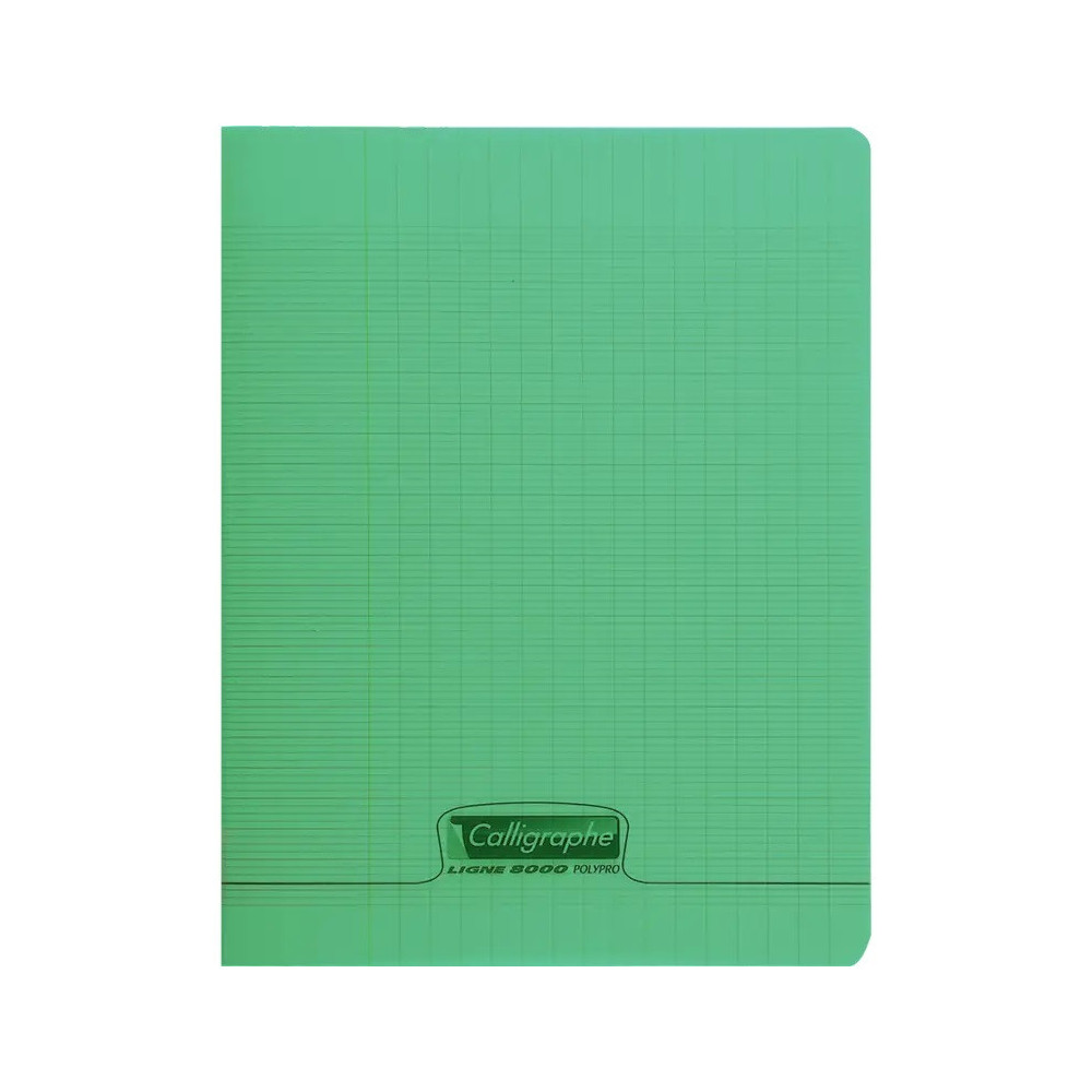 Cahiers piqué 8000 POLYPRO SEYES Calligraphe / 17x 22 / 192P / 90G / Vert
